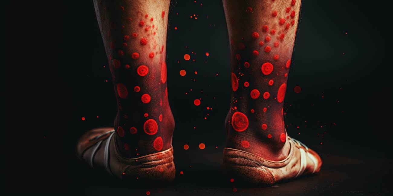 Czerwone plamy na nogach: przyczyny